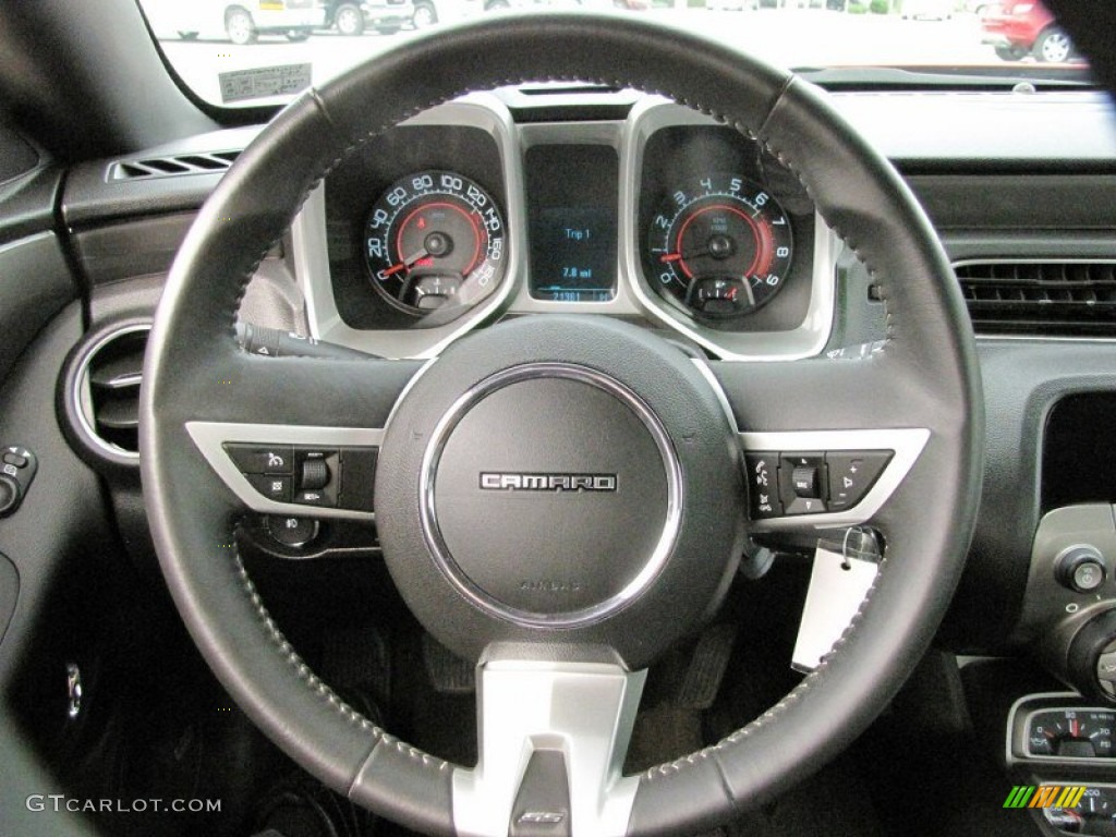 2010 Camaro SS Coupe - Inferno Orange Metallic / Black photo #23