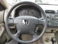 Beige 2001 Honda Civic EX Sedan Steering Wheel