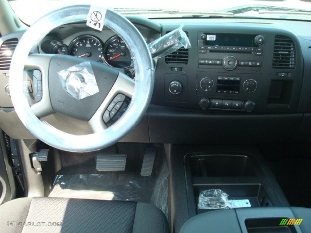 2011 Silverado 1500 LT Extended Cab 4x4 - Steel Green Metallic / Ebony photo #4