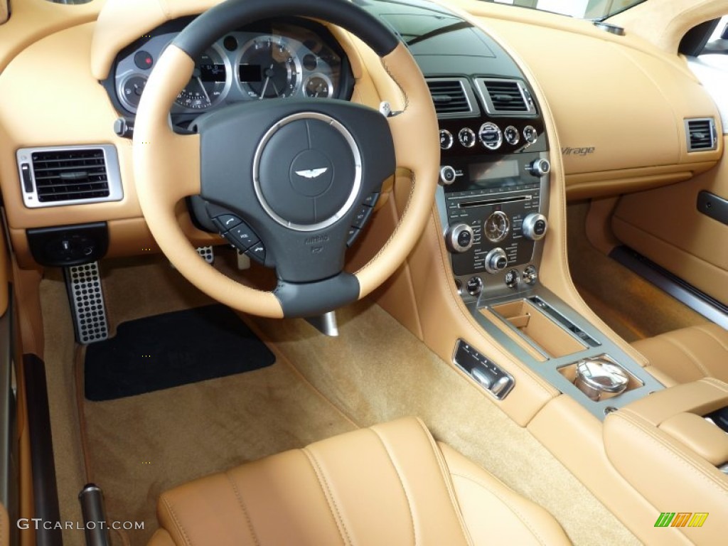 2012 Aston Martin Virage Coupe Sahara Tan Dashboard Photo #51503404