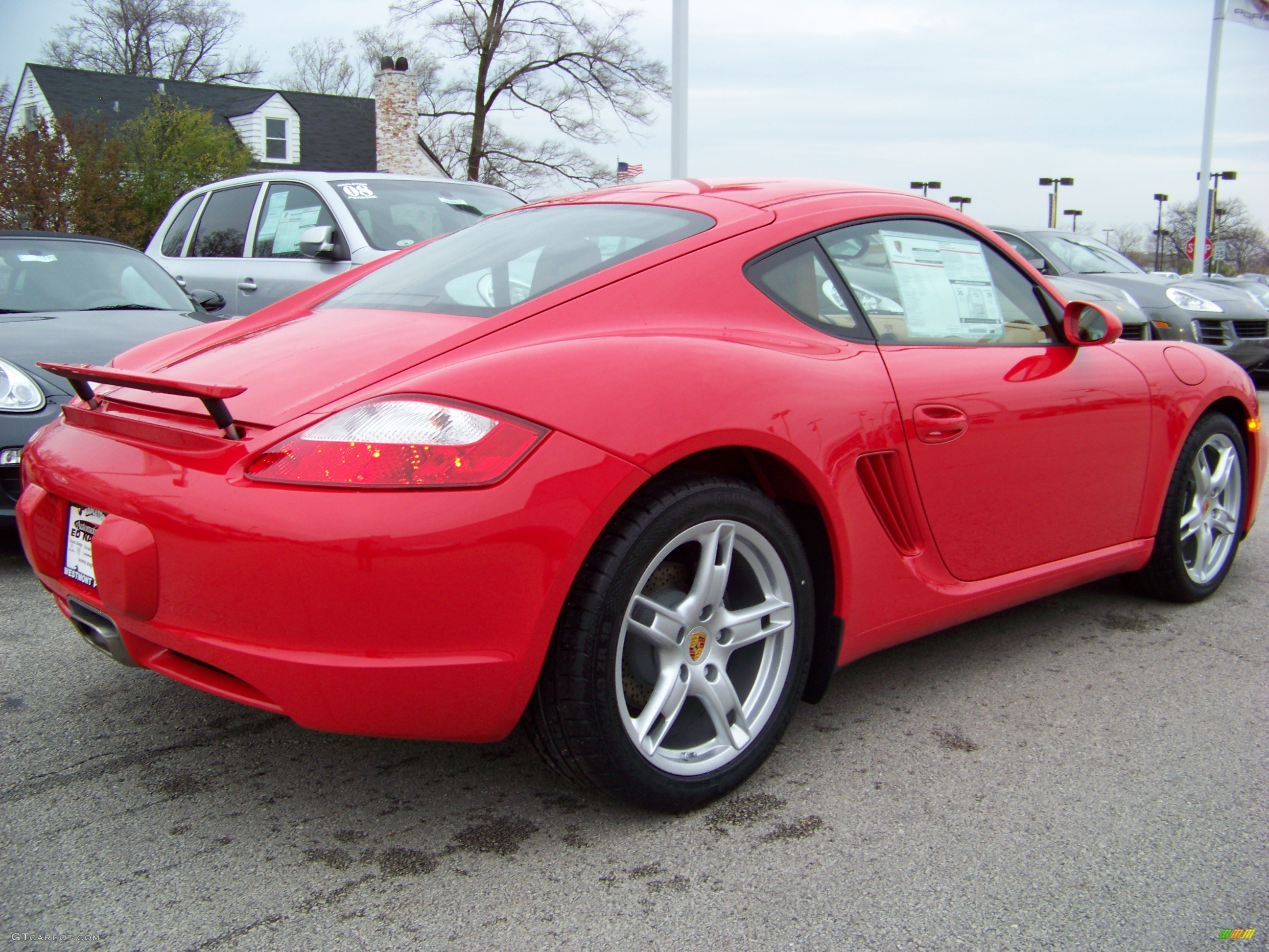 2008 Cayman  - Guards Red / Sand Beige photo #25