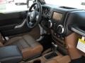 2011 Jeep Wrangler Unlimited Black/Dark Saddle Interior Interior Photo