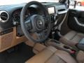 Black/Dark Saddle 2011 Jeep Wrangler Unlimited Rubicon 4x4 Interior Color