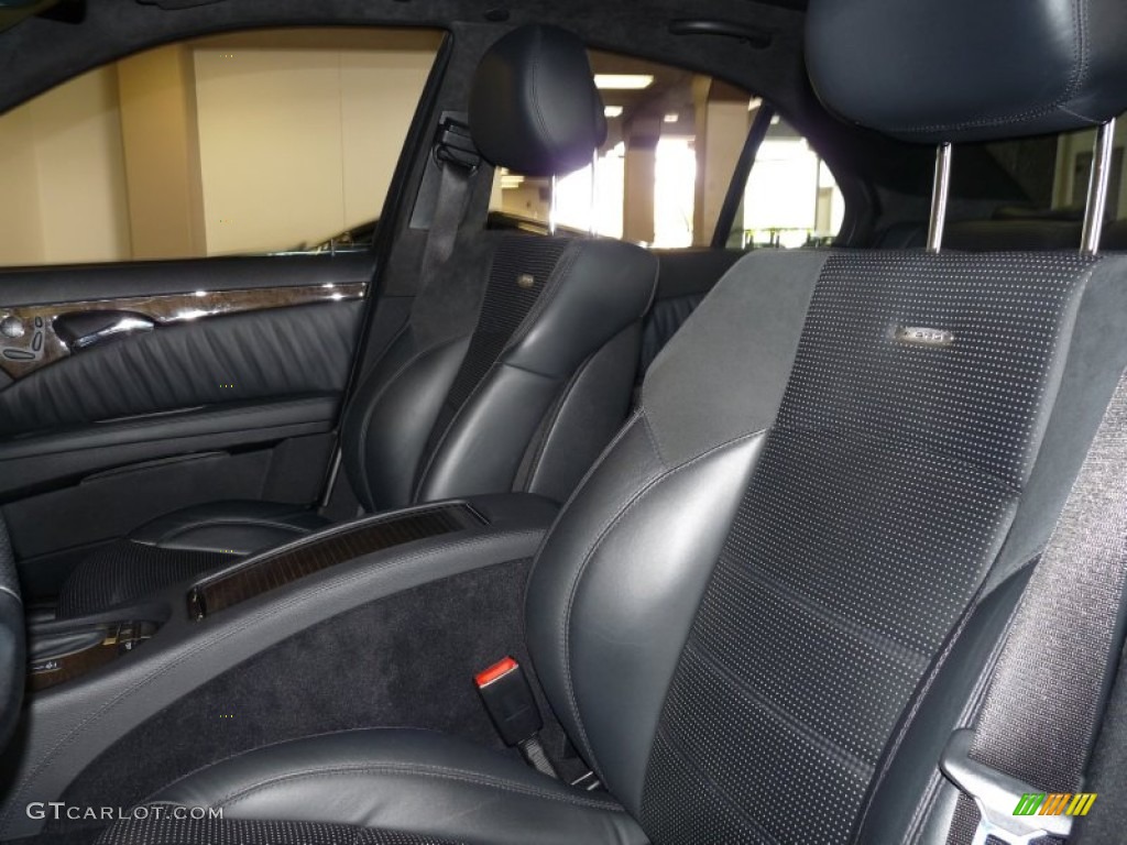 Black Interior 2008 Mercedes-Benz E 63 AMG Sedan Photo #51503785