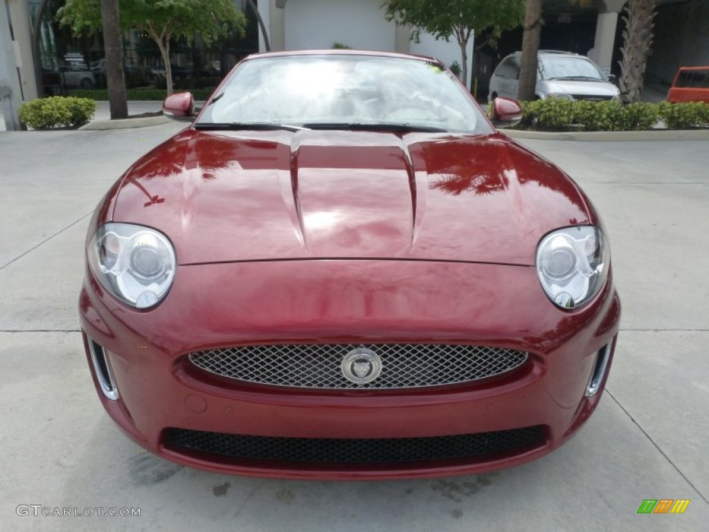 2010 XK XK Convertible - Claret Red Metallic / Caramel photo #2