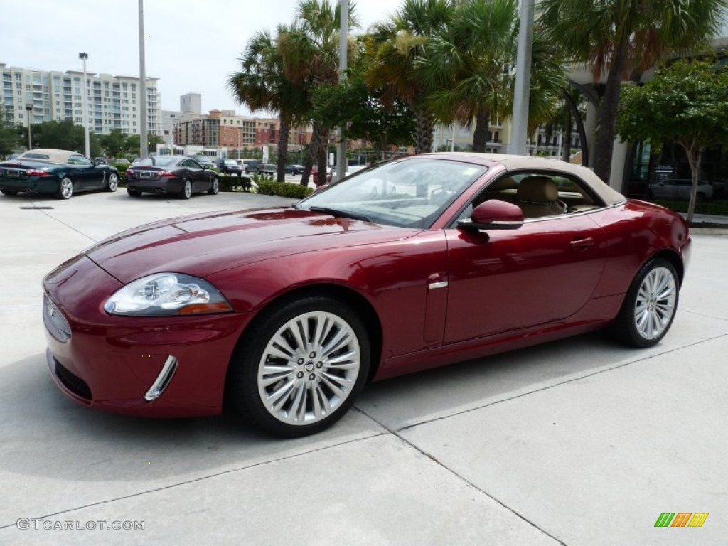 2010 XK XK Convertible - Claret Red Metallic / Caramel photo #4