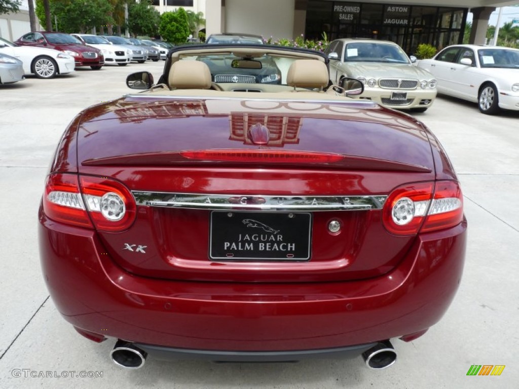 2010 XK XK Convertible - Claret Red Metallic / Caramel photo #9