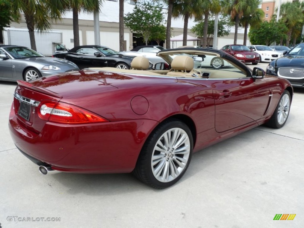 2010 XK XK Convertible - Claret Red Metallic / Caramel photo #10