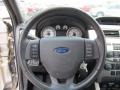 Medium Stone 2009 Ford Focus SES Coupe Steering Wheel