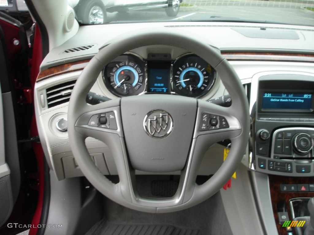 2011 Buick LaCrosse CXL Dark Titanium/Light Titanium Steering Wheel Photo #51506566