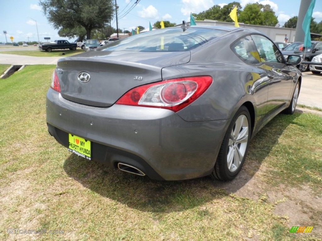 2011 Genesis Coupe 3.8 Grand Touring - Nordschleife Gray / Black Leather photo #3