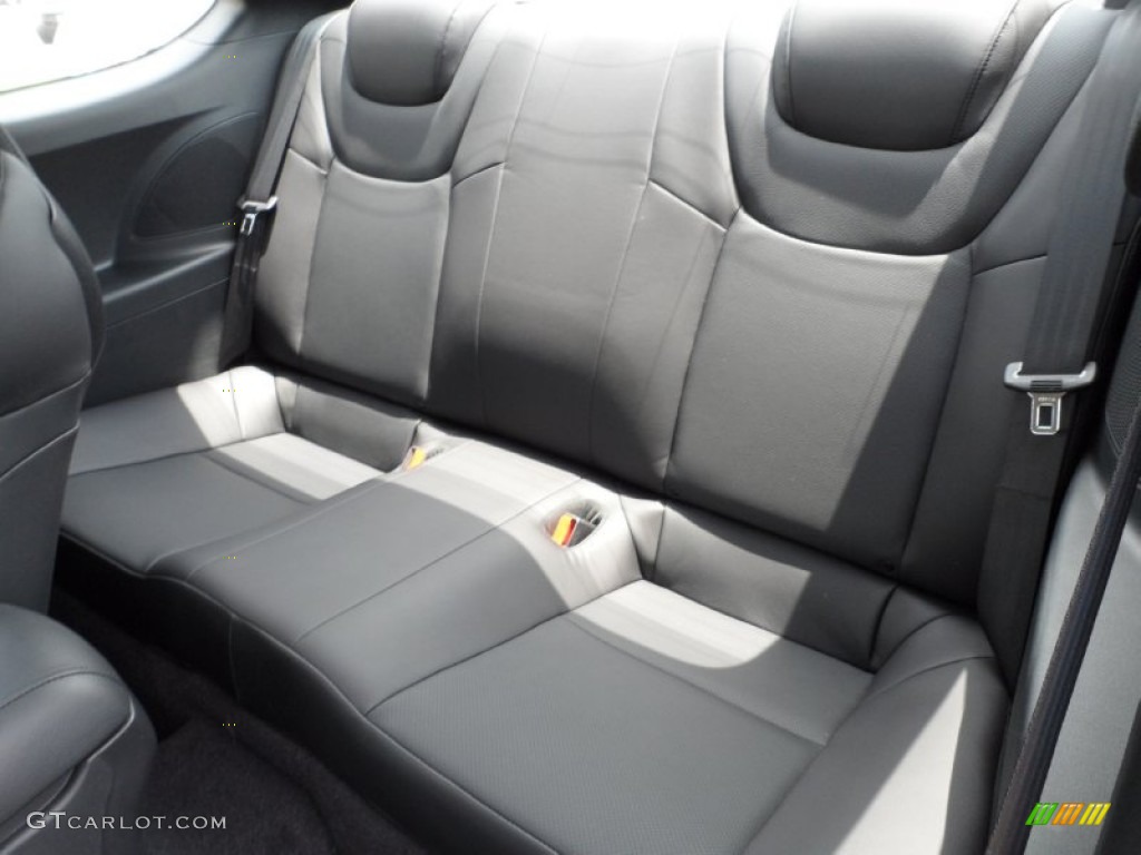 Black Leather Interior 2011 Hyundai Genesis Coupe 3.8 Grand Touring Photo #51508264