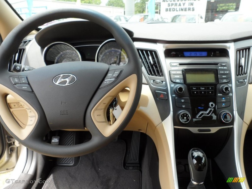 2012 Hyundai Sonata GLS Camel Dashboard Photo #51508840