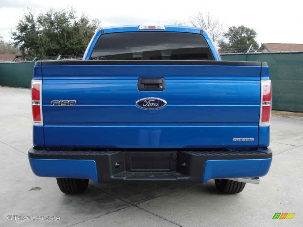 2011 F150 XLT SuperCrew - Blue Flame Metallic / Steel Gray photo #4