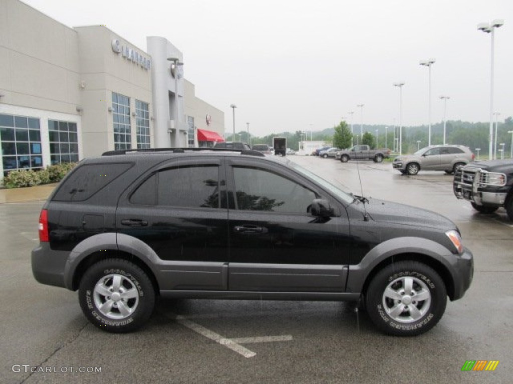 Ebony Black 2008 Kia Sorento EX 4x4 Exterior Photo #51509773
