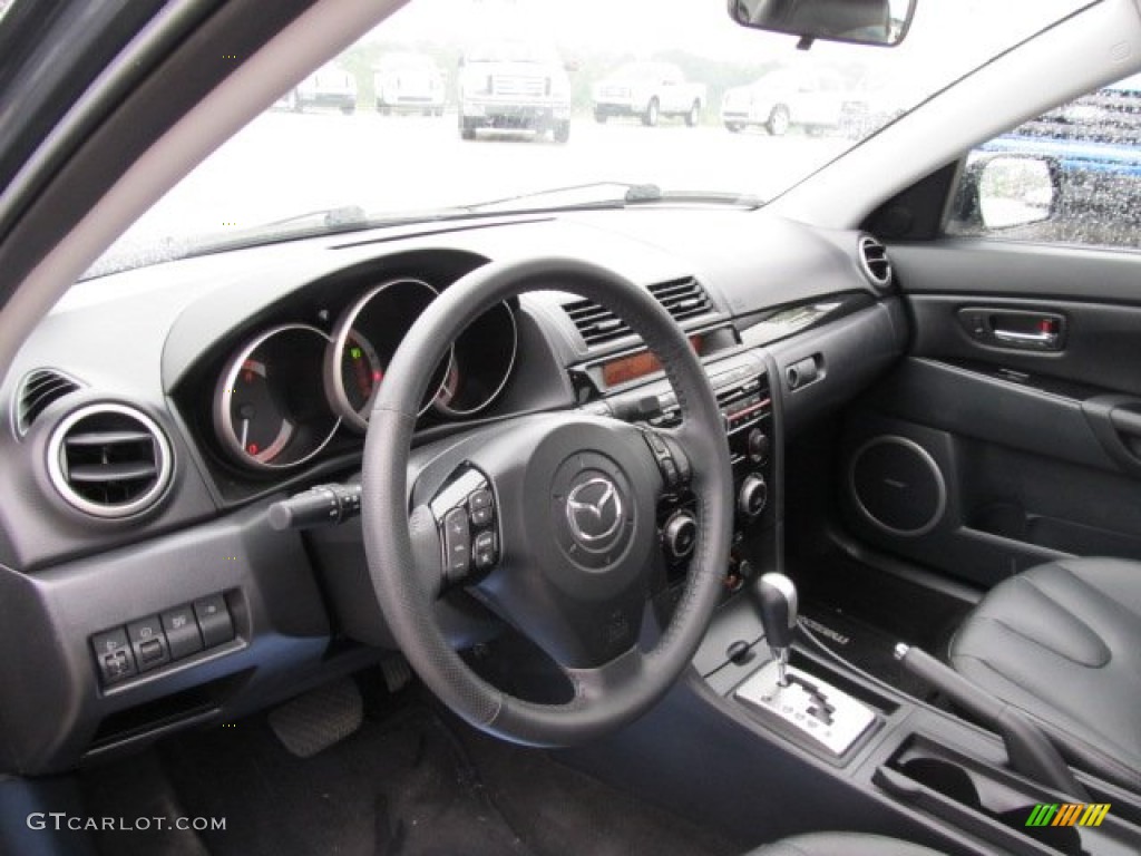 Black Interior 2009 Mazda MAZDA3 s Grand Touring Sedan Photo #51510301