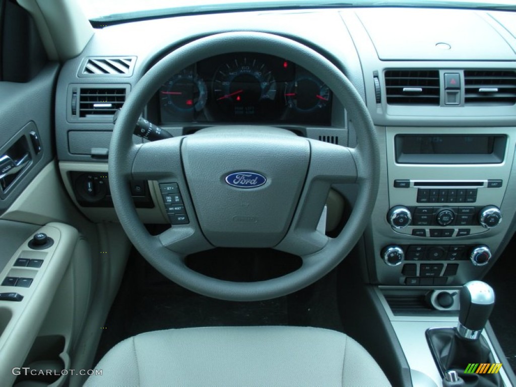 2012 Ford Fusion S Medium Light Stone Dashboard Photo #51510784