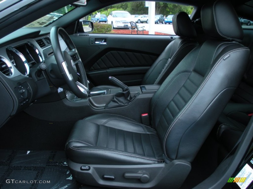 Charcoal Black Interior 2010 Ford Mustang GT Premium Coupe Photo #51511399