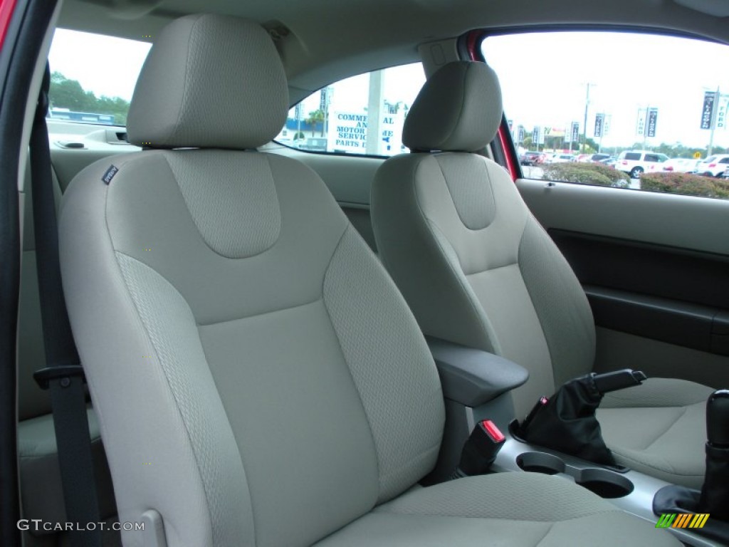 2008 Focus S Coupe - Vermillion Red / Medium Stone photo #15