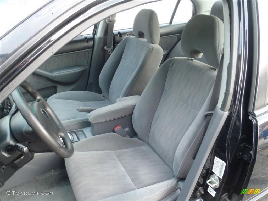 Gray Interior 2003 Honda Civic LX Sedan Photo #51513061