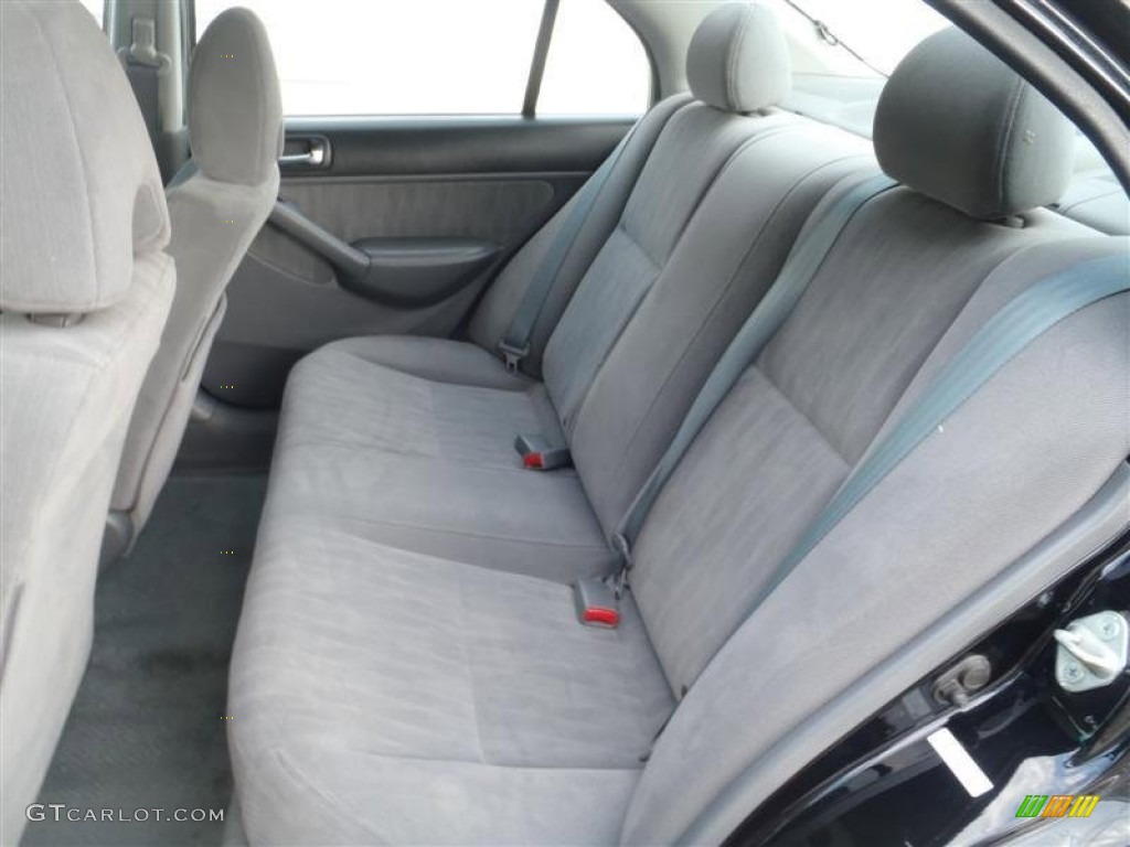 Gray Interior 2003 Honda Civic LX Sedan Photo #51513076