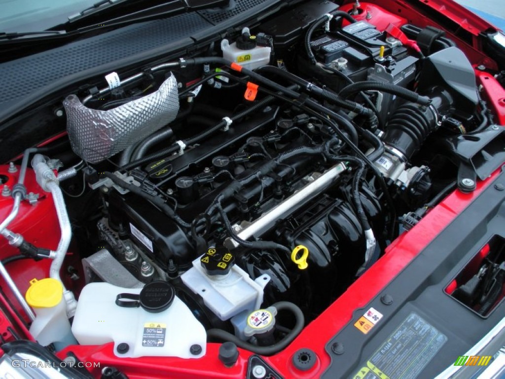 2008 Focus S Coupe - Vermillion Red / Medium Stone photo #24