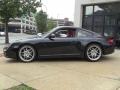 2009 Basalt Black Metallic Porsche 911 Carrera 4 Coupe  photo #2