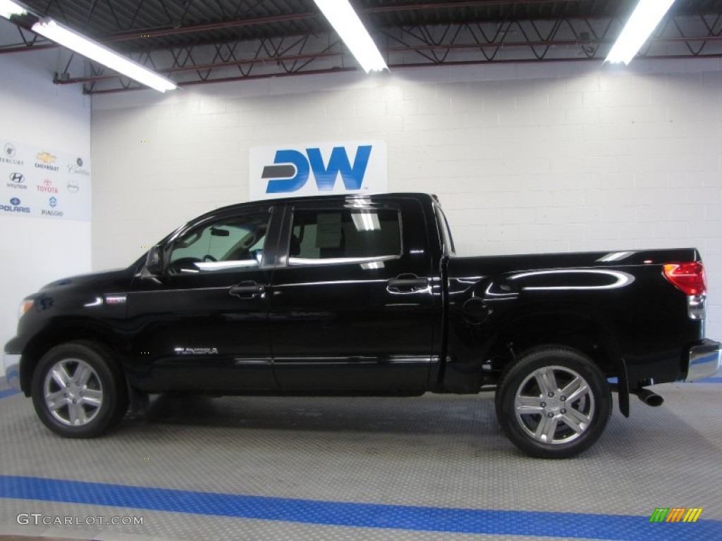 2008 Tundra SR5 CrewMax 4x4 - Black / Beige photo #6