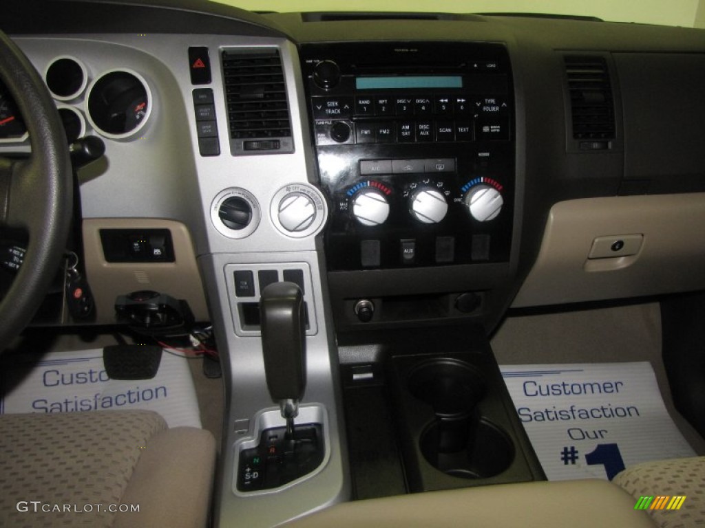 2008 Tundra SR5 CrewMax 4x4 - Black / Beige photo #10