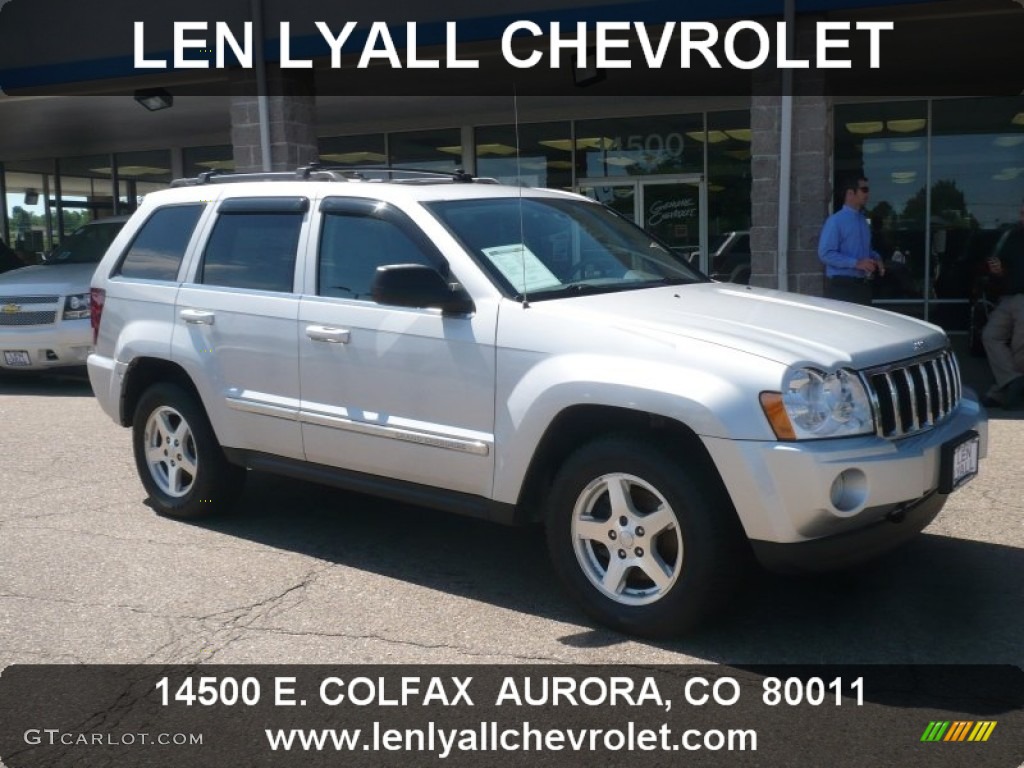 2005 Grand Cherokee Limited 4x4 - Bright Silver Metallic / Medium Slate Gray photo #1