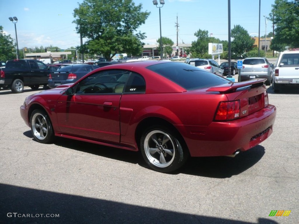 2003 Mustang GT Coupe - Redfire Metallic / Medium Parchment photo #4