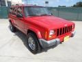 2000 Flame Red Jeep Cherokee Sport  photo #1