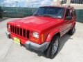 2000 Flame Red Jeep Cherokee Sport  photo #7