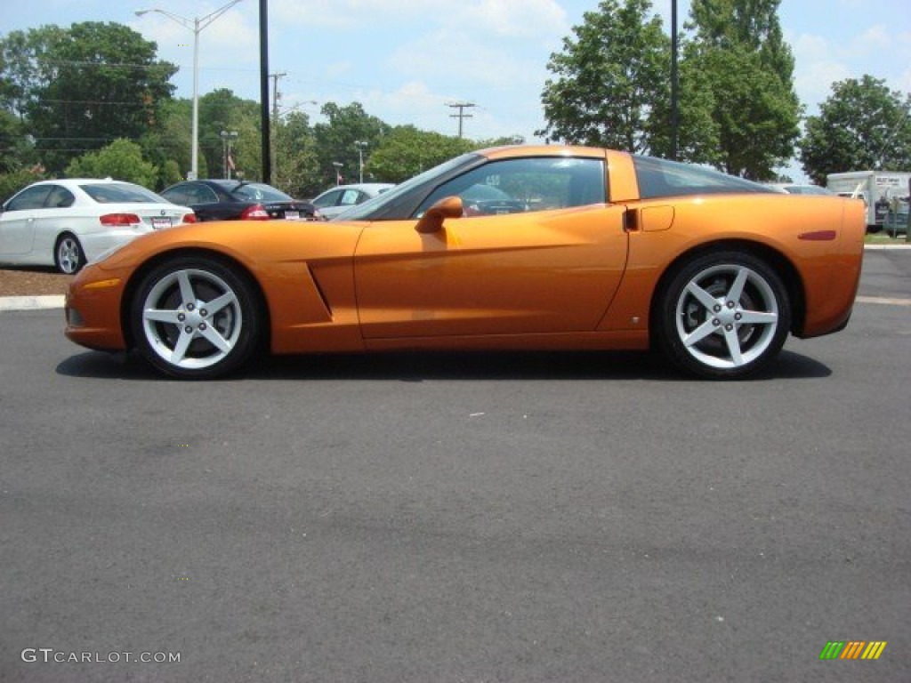 Atomic Orange Metallic 2007 Chevrolet Corvette Coupe Exterior Photo #51518752