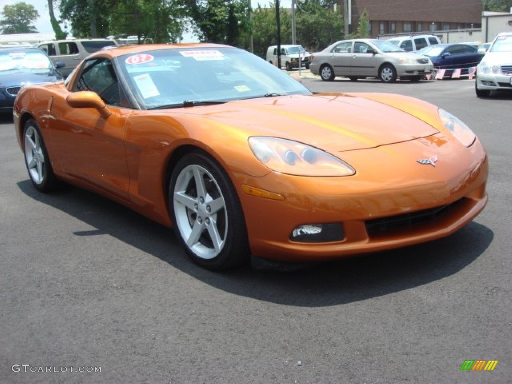 Atomic Orange Metallic 2007 Chevrolet Corvette Coupe Exterior Photo #51518806
