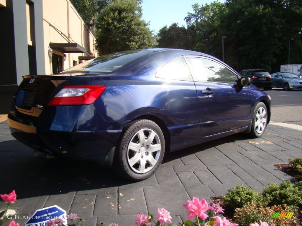 2006 Civic LX Coupe - Royal Blue Pearl / Ivory photo #7