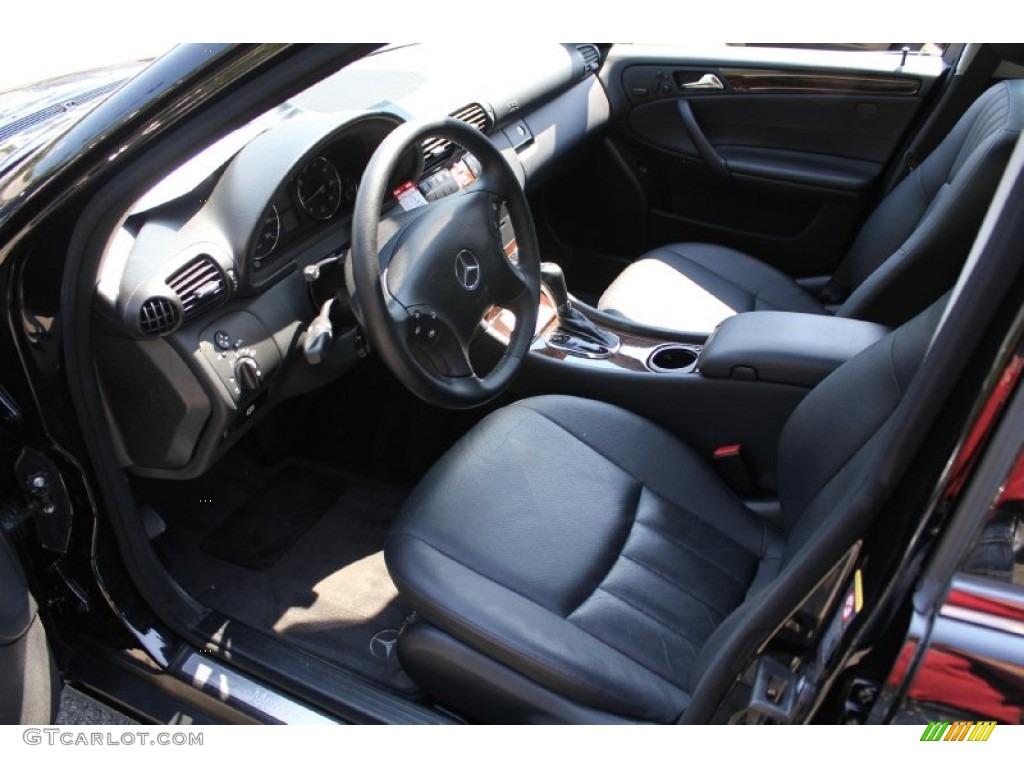 Black Interior 2006 Mercedes-Benz C 350 Luxury Photo #51519957