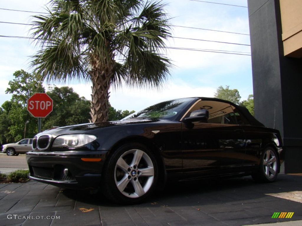 2004 3 Series 325i Convertible - Black Sapphire Metallic / Sand photo #3