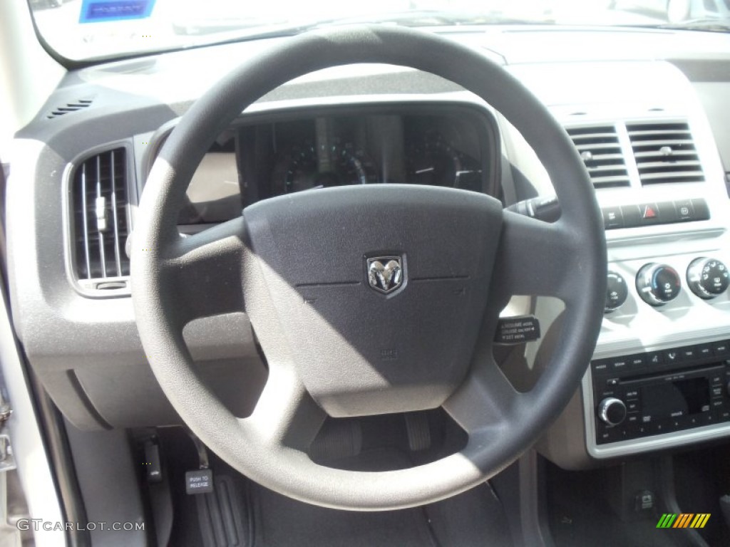 2009 Dodge Journey SXT Dark Slate Gray Steering Wheel Photo #51521320