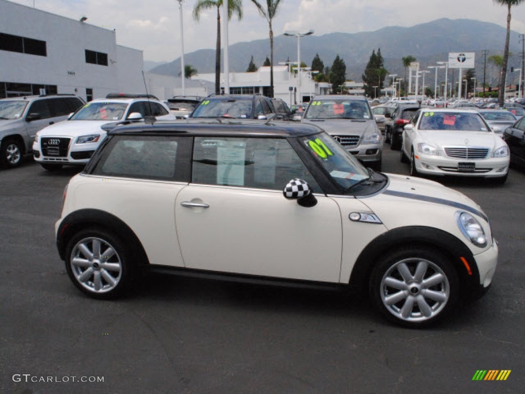 2007 Cooper S Hardtop - Pepper White / Carbon Black/Black photo #3