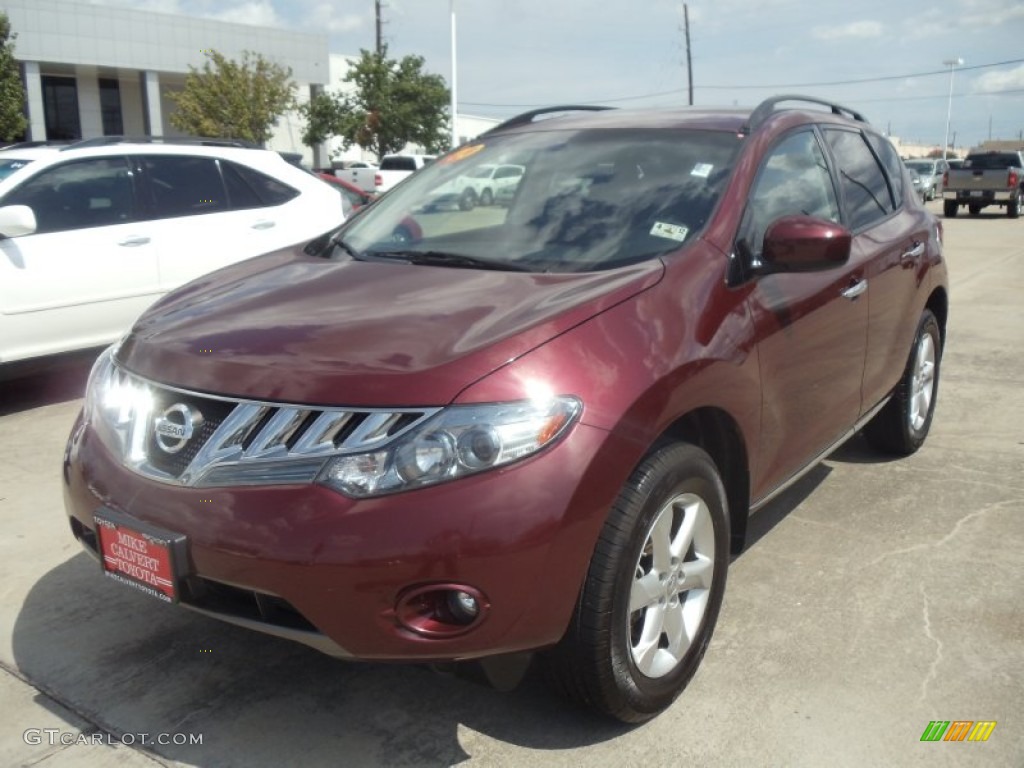 2010 Murano SL AWD - Merlot Red Metallic / Black photo #1