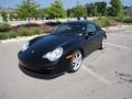 2002 Basalt Black Metallic Porsche 911 Carrera Cabriolet  photo #2