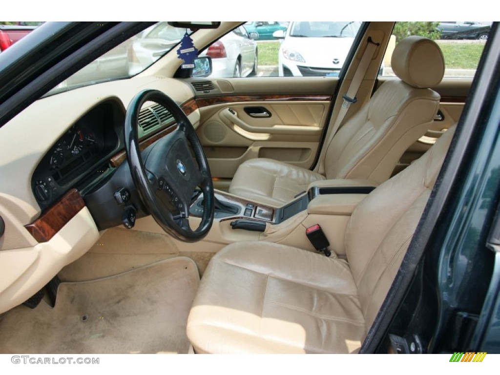Sand Beige Interior 1997 BMW 5 Series 540i Sedan Photo #51524509
