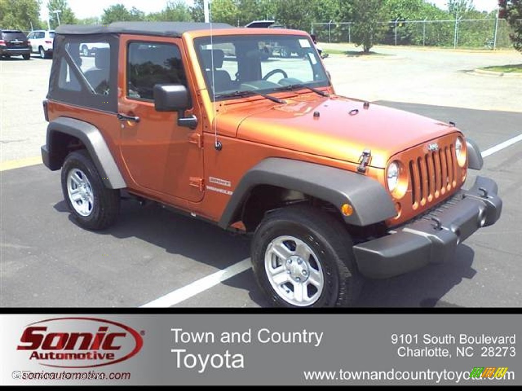 2010 Wrangler Sport 4x4 - Mango Tango Pearl / Dark Slate Gray/Medium Slate Gray photo #1