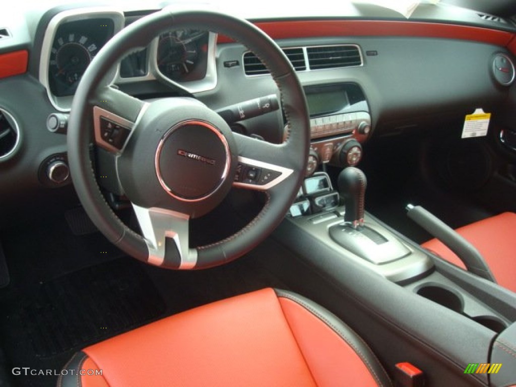 Inferno Orange/Black Interior 2011 Chevrolet Camaro LT/RS Convertible Photo #51525319