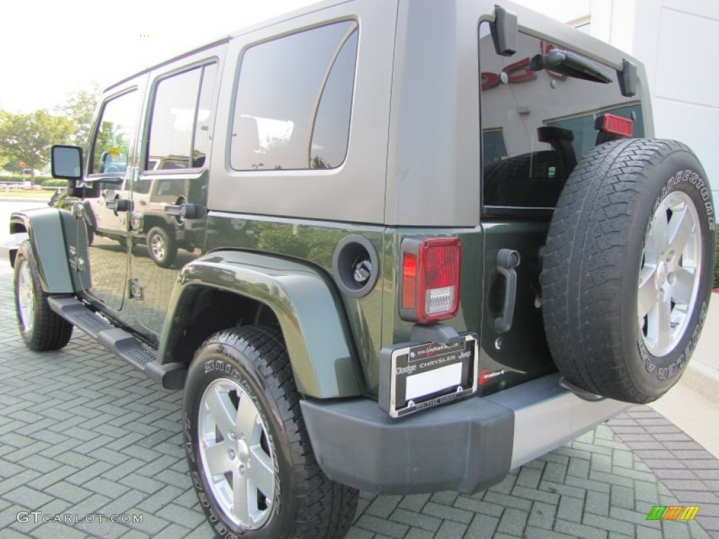 2008 Wrangler Unlimited Sahara 4x4 - Jeep Green Metallic / Dark Slate Gray/Med Slate Gray photo #3