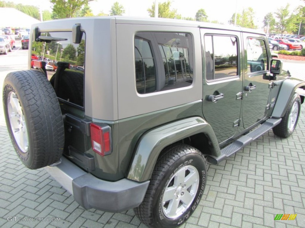 2008 Wrangler Unlimited Sahara 4x4 - Jeep Green Metallic / Dark Slate Gray/Med Slate Gray photo #5
