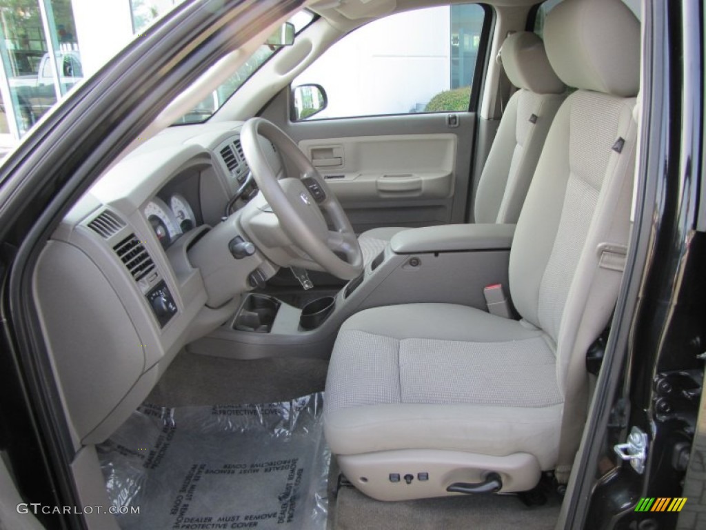 Khaki Interior 2007 Dodge Dakota SLT Quad Cab Photo #51526597