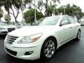 2009 White Satin Pearl Hyundai Genesis 4.6 Sedan  photo #9