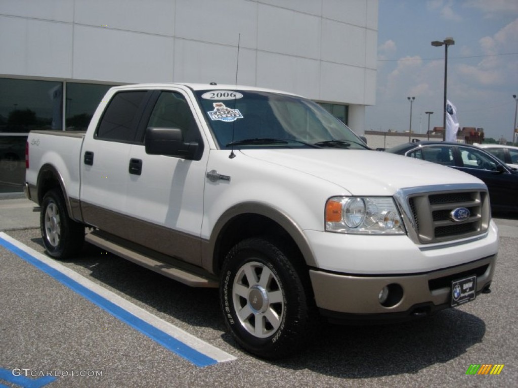 2006 F150 King Ranch SuperCrew 4x4 - Oxford White / Castano Brown Leather photo #1